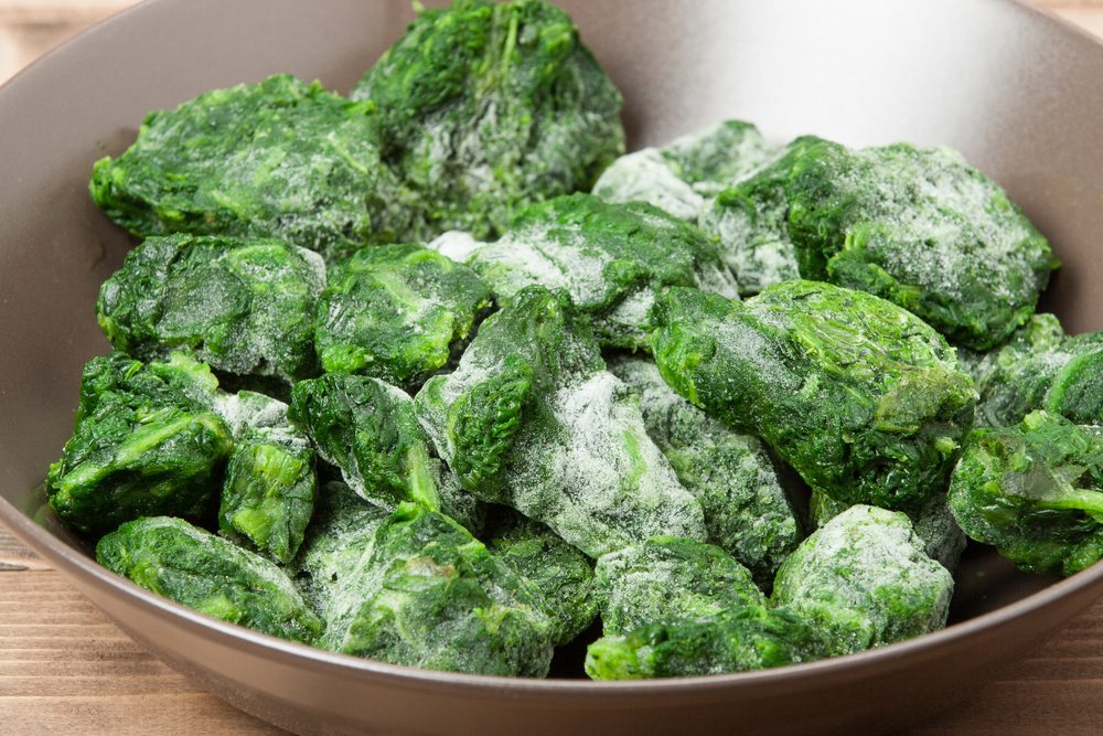 frozen spinach