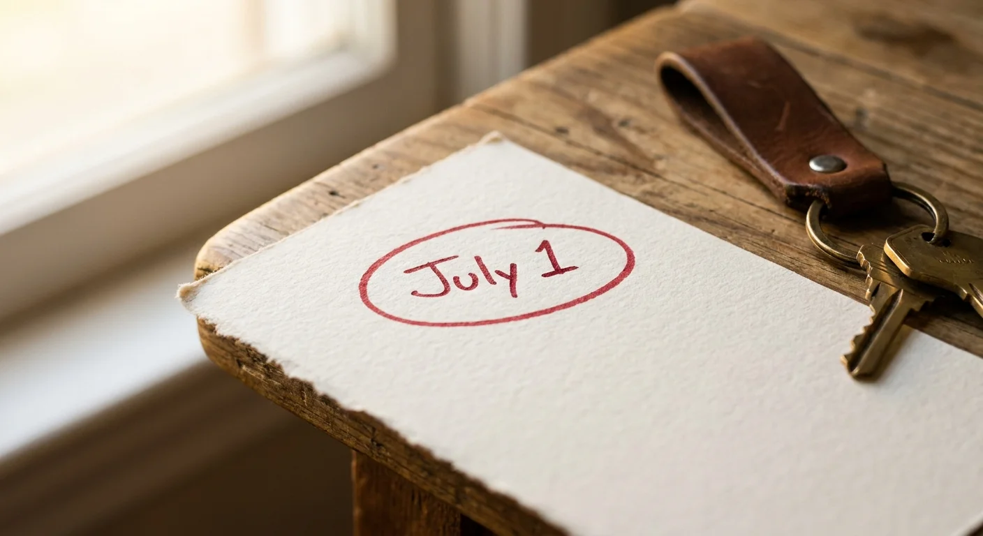 A close-up of a calendar with a circled date next to a set of car keys.