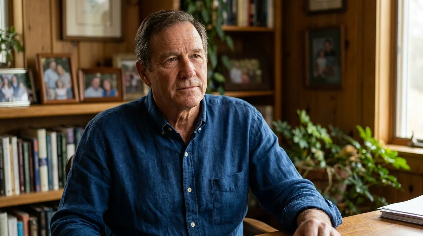 A professional-looking senior man in a home office, representing a financial expert giving advice.