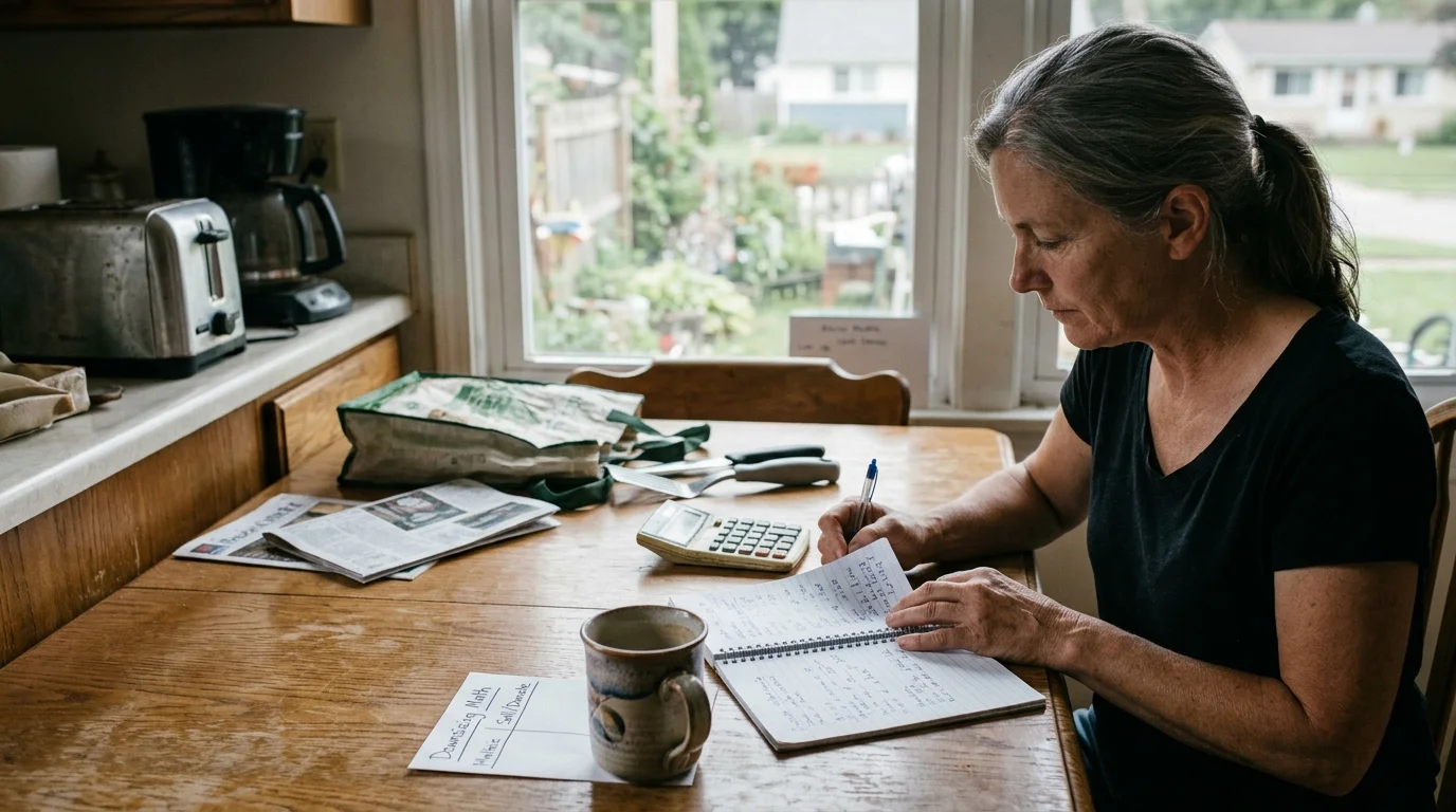 Editorial photograph illustrating: Action Lab: The Real Math of Kitchen Downsizing